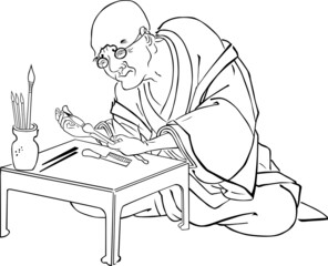 浮世絵　ふで職人　その1