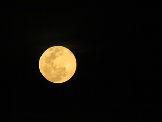 full moon over sky