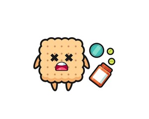 illustration of overdose cracker character