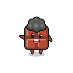 chocolate bar character as the afro boy
