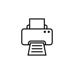 Printer icon design template illustration isolated