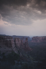 View of the canyon in the Colorado National Monument Park