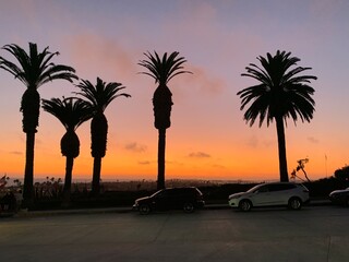 sunset on the beach