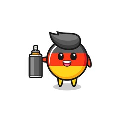 the cute germany flag as a graffiti bomber