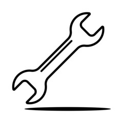 Wrench Line Icon