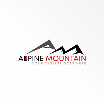 Simple mountain like Letter AM font image graphic icon logo design abstract concept vector stock. Can be used as a symbol related to Adventure.