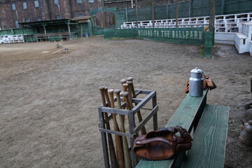 １９５０年代野球場、撮影セット