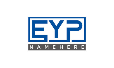 EYP Letters Logo With Rectangle Logo Vector