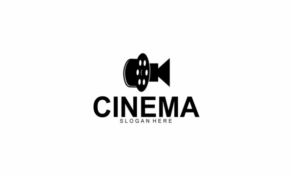 Abstract cinema logo vector template