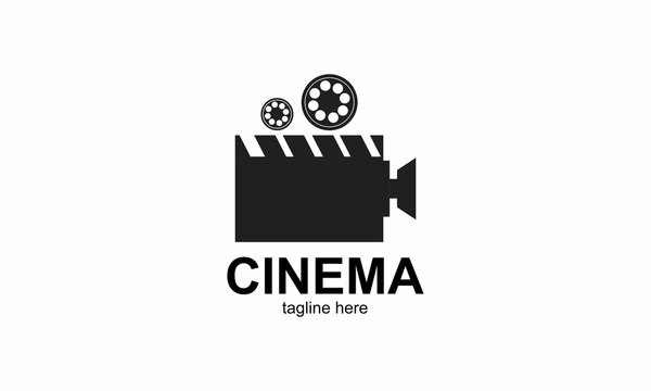 Abstract cinema logo vector template