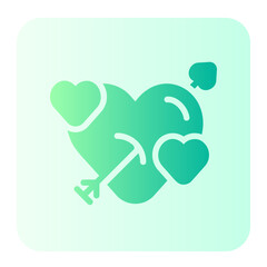 cupid bow gradient icon