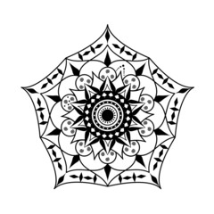 Vector illustration of Mandalas Decorative round ornaments. prefer to Oriental vector, Anti-stress therapy patterns, Yoga logos Vector, coloring page and etc.