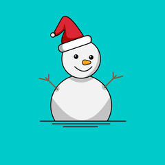 snowman with hat