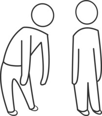 the expression of tired, vector