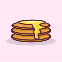 stack of cookies design vector, food illustration, Design elements for you projects. Vector illustration
