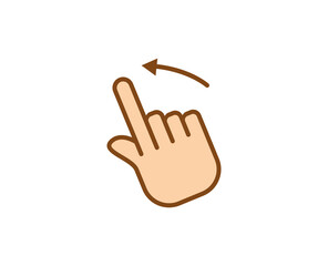 Gesture premium line icon. Simple high quality pictogram. Modern outline style icons. Stroke vector illustration on a white background. 