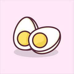 illustration of an egg design vector, food illustration, Design elements for you projects. Vector illustration
