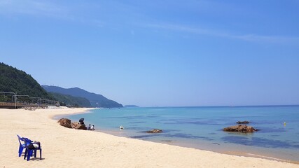 Fototapeta na wymiar 한국 해변 풍경