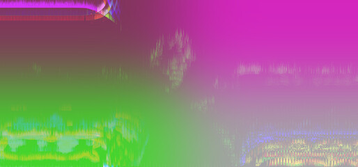 Abstract iridescent glitch art background image.