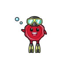the sealing wax diver cartoon character