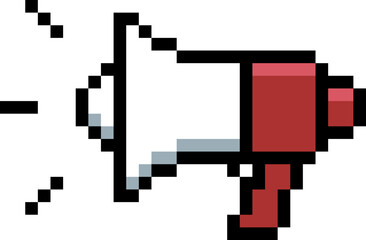 Megaphone pixel icon