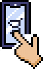 Obraz premium online pixel icon