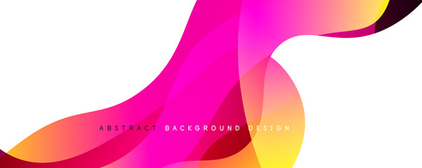 Trendy simple fluid color gradient abstract background with dynamic wave line effect. Vector Illustration For Wallpaper, Banner, Background, Card, Book Illustration, landing page