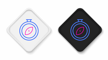 Line Compass icon isolated on white background. Windrose navigation symbol. Wind rose sign. Colorful outline concept. Vector