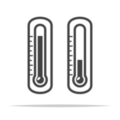 Room thermometer icon transparent vector isolated