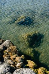 Landscape view of the Iznik lake in Iznik, Turkey