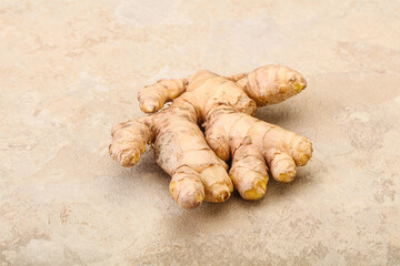 Natural organic raw ginger root