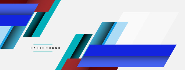 Vector background. Abstract overlapping color lines design with shadow effects. Illustration for wallpaper banner background or landing page