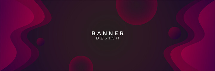 Colorful red black banner template. Abstract web banner design. Header, landing page web design elements.