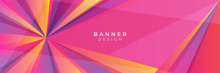 Abstract banner design web template. Horizontal header web banner. Colorful web banner horizontal promotion banners with pastel gradient colors and abstract geometric backdrop.Header design.