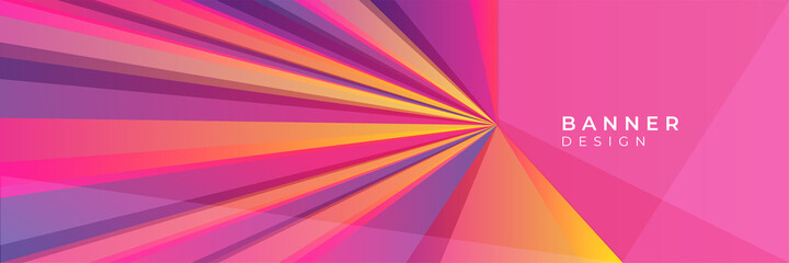 Abstract banner design web template. Horizontal header web banner. Colorful web banner horizontal promotion banners with pastel gradient colors and abstract geometric backdrop.Header design.