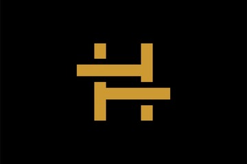 Letter H logo design. H monogram home illustration design.