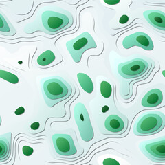 Colorful abstract layers in a papercut style background. Vibrant 3D topography shapes. Appealing for banner, poster, brochure, template, or flyer design. Modern vector illustration.