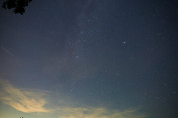 Fototapeta na wymiar starry night sky near Victoria, Canada