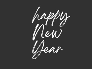 happy new year, text design.