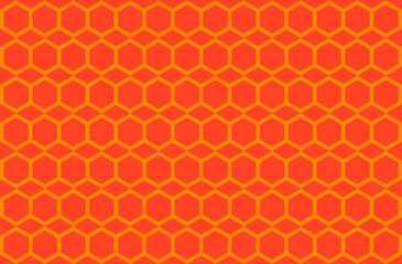 orange abstract wallpaper. orange modern background illustration with hexagon pattern
