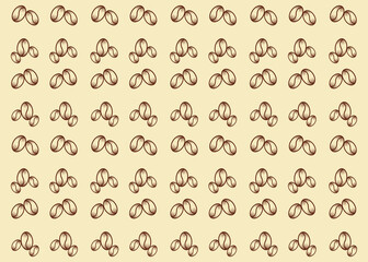 abstract wallpaper with coffee bean pattern. simple background coffee theme.unique wallpaper for coffee business and so on