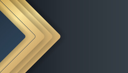 Abstract black and gold geometrics background. Abstract elegant template black and gold geometrics on dark background luxury style. For business brochure, poster, notebook, menu template