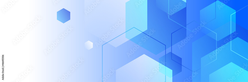 Poster abstract modern blue banner background design with health icons and symbols. template design with co