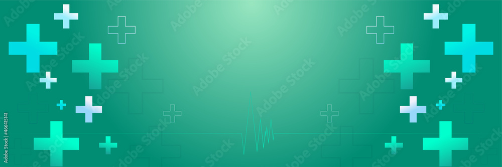 Aufkleber abstract medical background with health icons and symbols. template design with concept and idea for