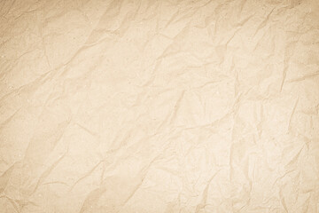 White recycled craft paper texture as background. Grey paper texture, Old vintage page or grunge vignette of old newspaper. Pattern rough art creased grunge letter. Hardboard with copy space for text.