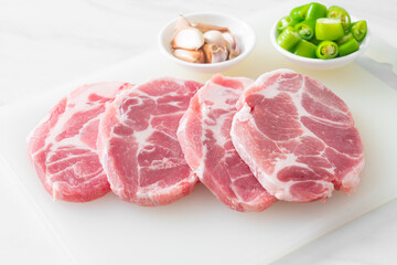 fresh pork neck raw or collar pork