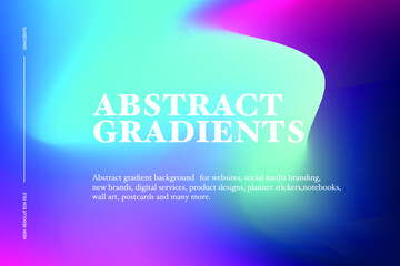 Gradient abstract background. Colorful gradient abstract illustration in blur style. Your design for applications.