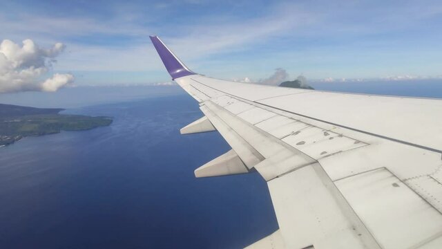 Ternate Tidore Mount Gamalama Mount Kie Matubu Volcanoes Islands in North Maluku View from Airplane during Take Off - Indonesia Landcape