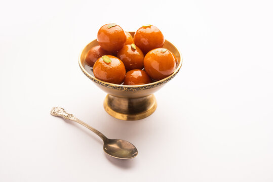 Gulab Jamun Indian sweet food for diwali or wedding