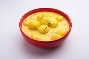 Angoori Rasmalai is an Indian dessert sweet